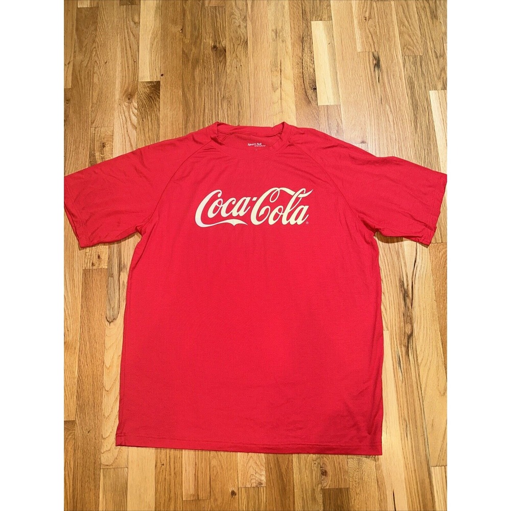 Coca Cola Mens Red Graphic Short Sleeve T Shirt Size XL. Looks New